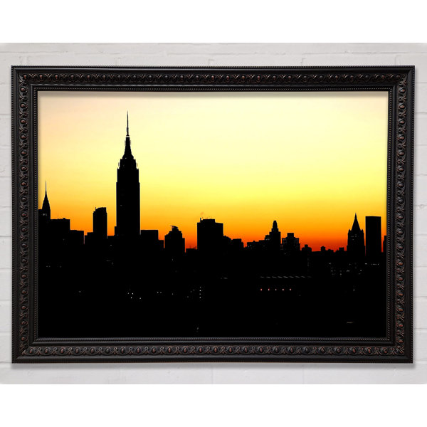 Ebern Designs Empire State Building NYC Bei Sonnenuntergang Druck